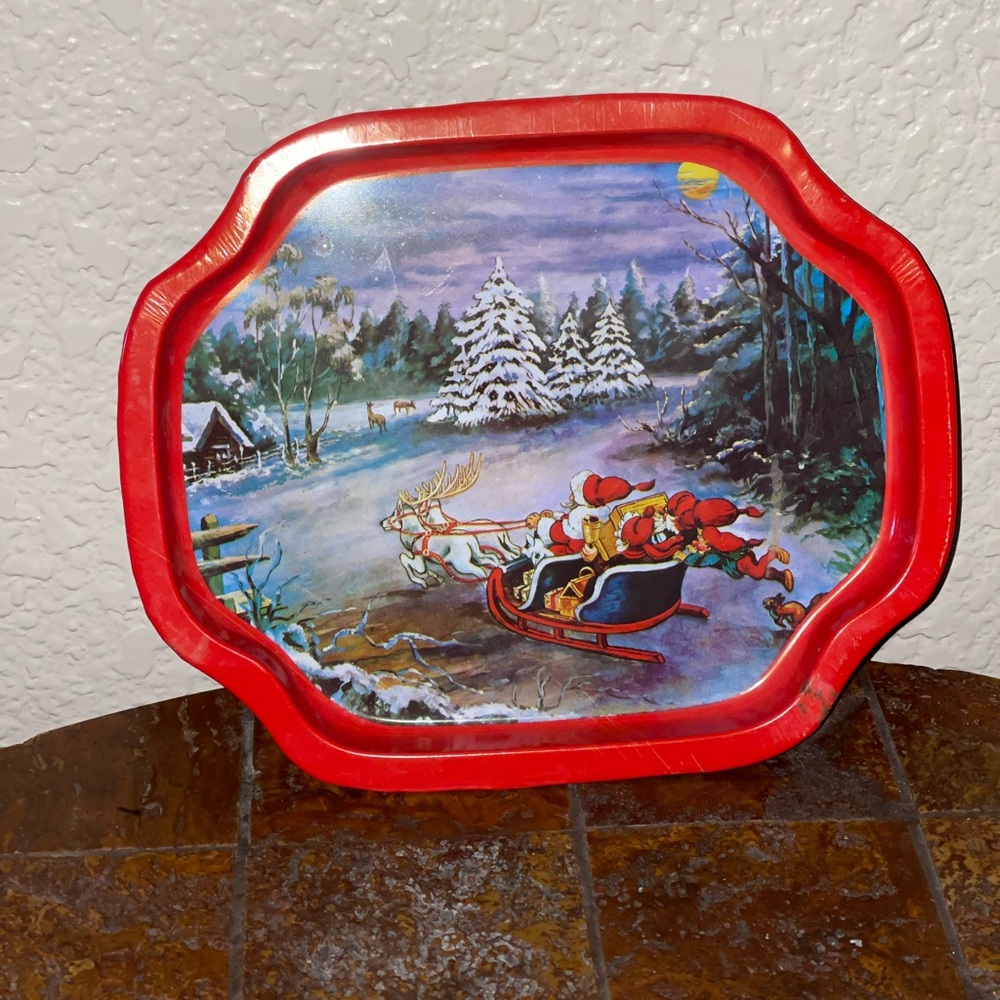 Vintage Santa Tray - Picture 6 of 11